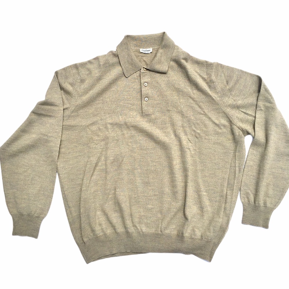 Gran Sasso Men’s Pullover Collared Shirt